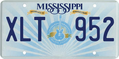 MS license plate XLT952