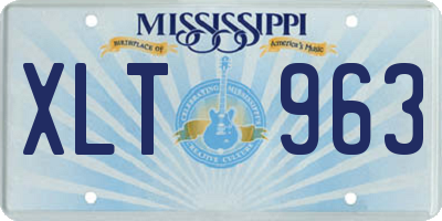 MS license plate XLT963
