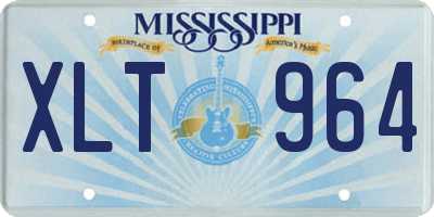 MS license plate XLT964