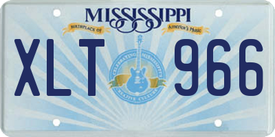 MS license plate XLT966