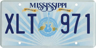 MS license plate XLT971