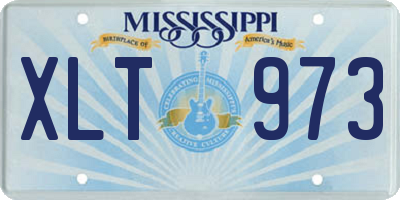 MS license plate XLT973