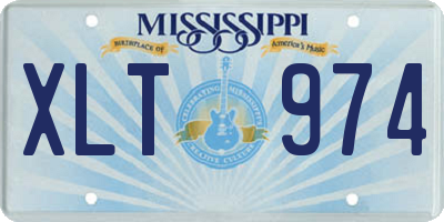 MS license plate XLT974
