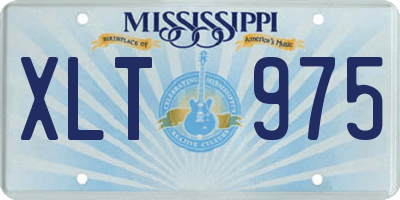 MS license plate XLT975
