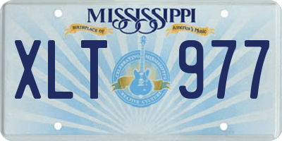 MS license plate XLT977