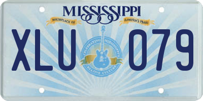 MS license plate XLU079