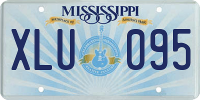 MS license plate XLU095