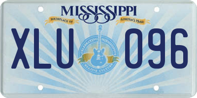 MS license plate XLU096