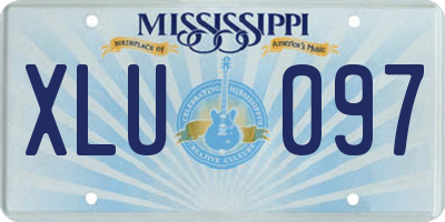 MS license plate XLU097