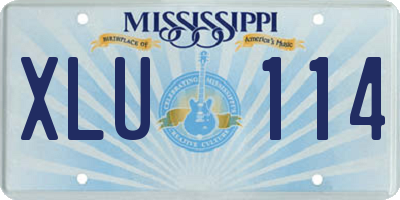 MS license plate XLU114
