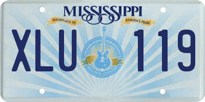 MS license plate XLU119