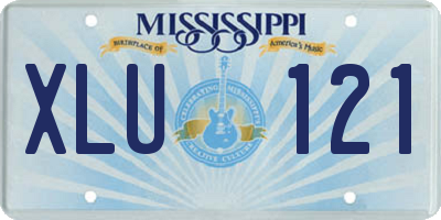 MS license plate XLU121