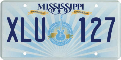 MS license plate XLU127