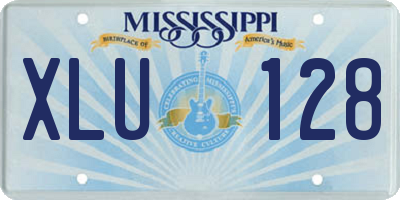 MS license plate XLU128