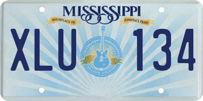 MS license plate XLU134