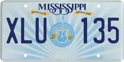 MS license plate XLU135