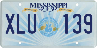 MS license plate XLU139