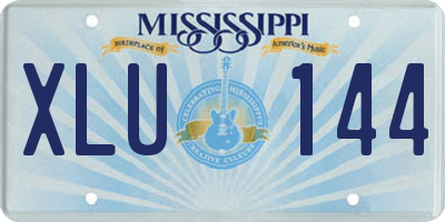 MS license plate XLU144