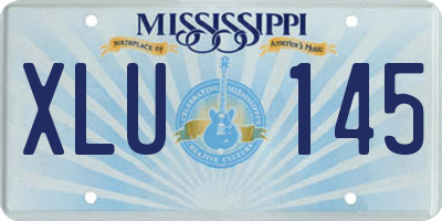 MS license plate XLU145
