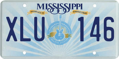 MS license plate XLU146