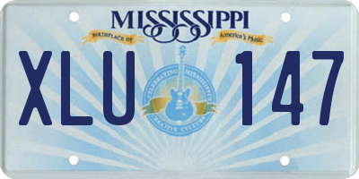 MS license plate XLU147