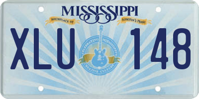 MS license plate XLU148