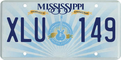 MS license plate XLU149