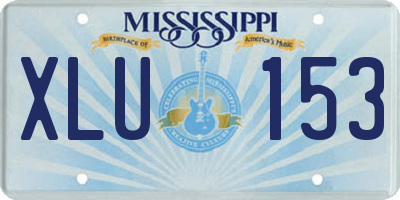 MS license plate XLU153