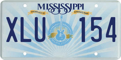 MS license plate XLU154