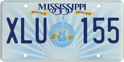MS license plate XLU155