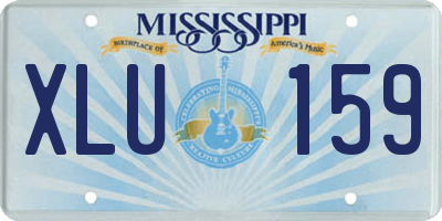 MS license plate XLU159
