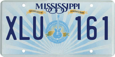 MS license plate XLU161