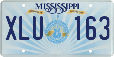 MS license plate XLU163