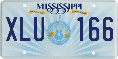 MS license plate XLU166