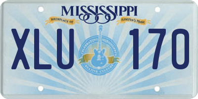 MS license plate XLU170