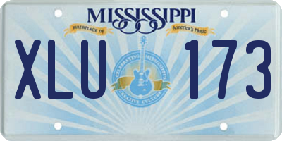 MS license plate XLU173
