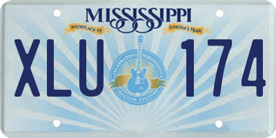 MS license plate XLU174