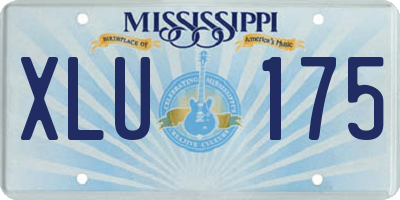 MS license plate XLU175