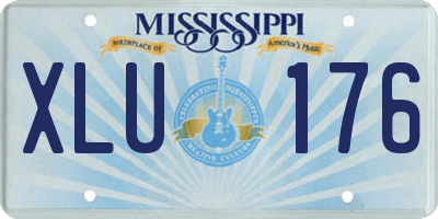 MS license plate XLU176