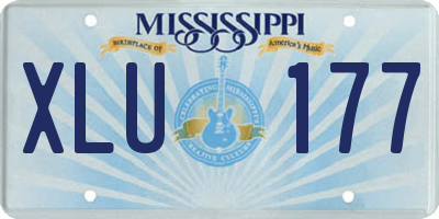 MS license plate XLU177