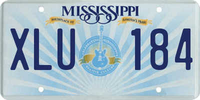 MS license plate XLU184