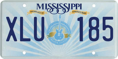 MS license plate XLU185