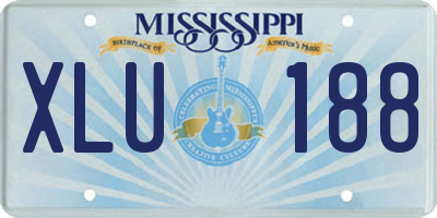 MS license plate XLU188