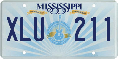 MS license plate XLU211