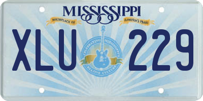 MS license plate XLU229