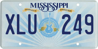 MS license plate XLU249