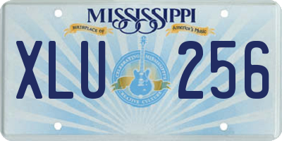 MS license plate XLU256