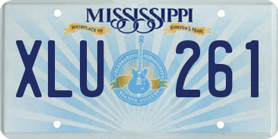 MS license plate XLU261