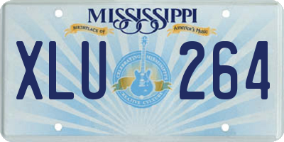 MS license plate XLU264