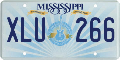 MS license plate XLU266